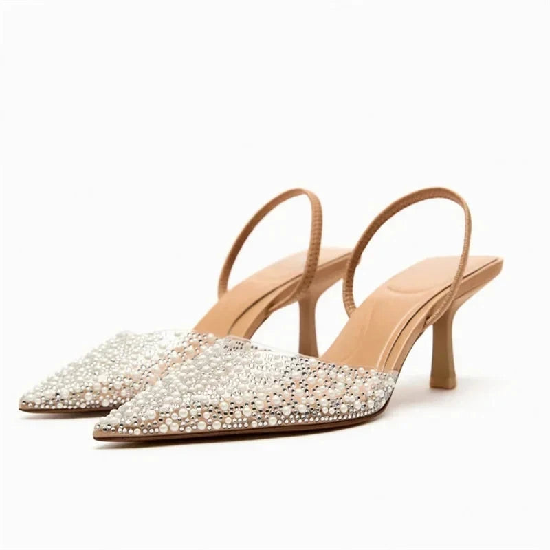 Rivka | Transparante Rhinestone Bruiloft Hakken voor Dames-Hakken-Calora-36-Calora