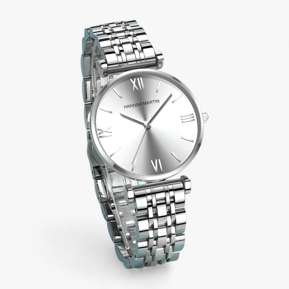 Roestvrijstalen Dameshorloge met Elegant Ontwerp-Horloges-Calora-Roségoud Zilver-Calora