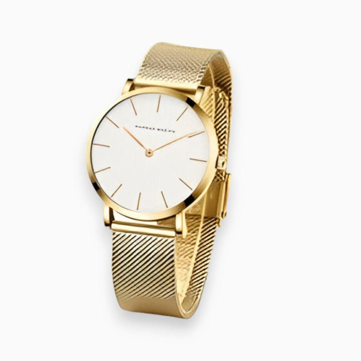 Ronde Chique Horloge stalen armband-Horloges-Calora-Goud-Calora