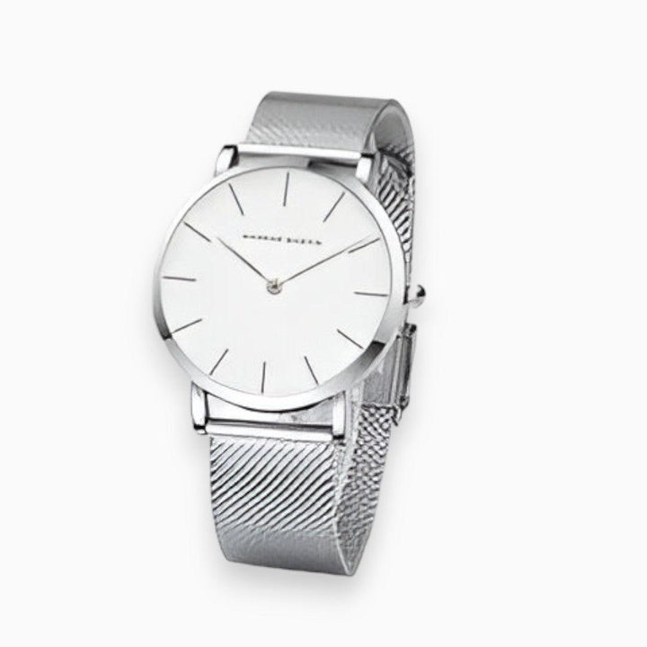 Ronde Chique Horloge stalen armband-Horloges-Calora-Zilver-Calora