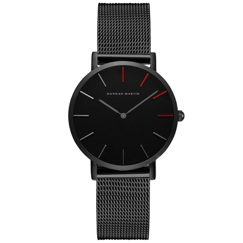Ronde Dames Luxe Quartz Horloge-Horloges-Calora-Roze goud-Calora