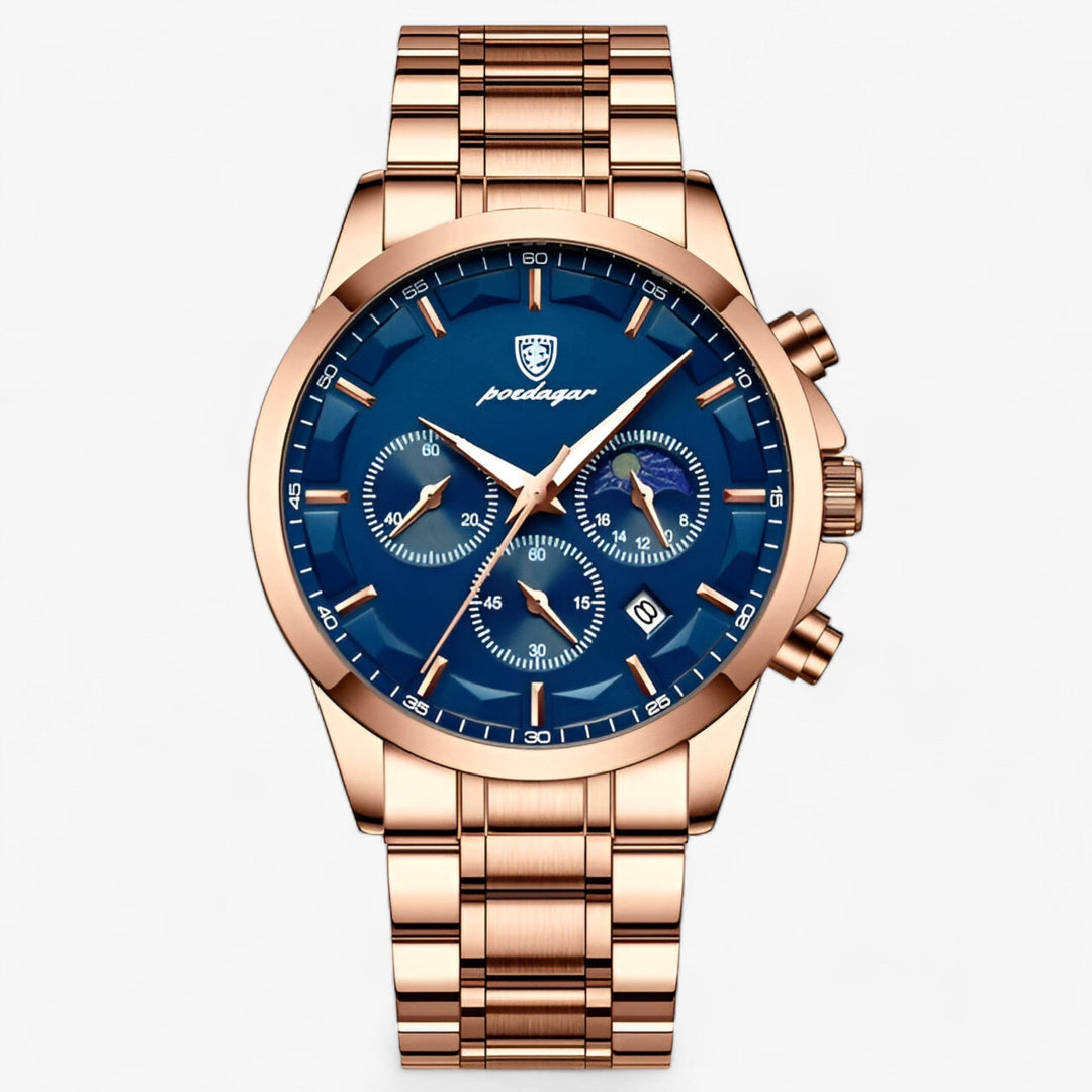 CALORA_ Ronde Horloge met RVS band