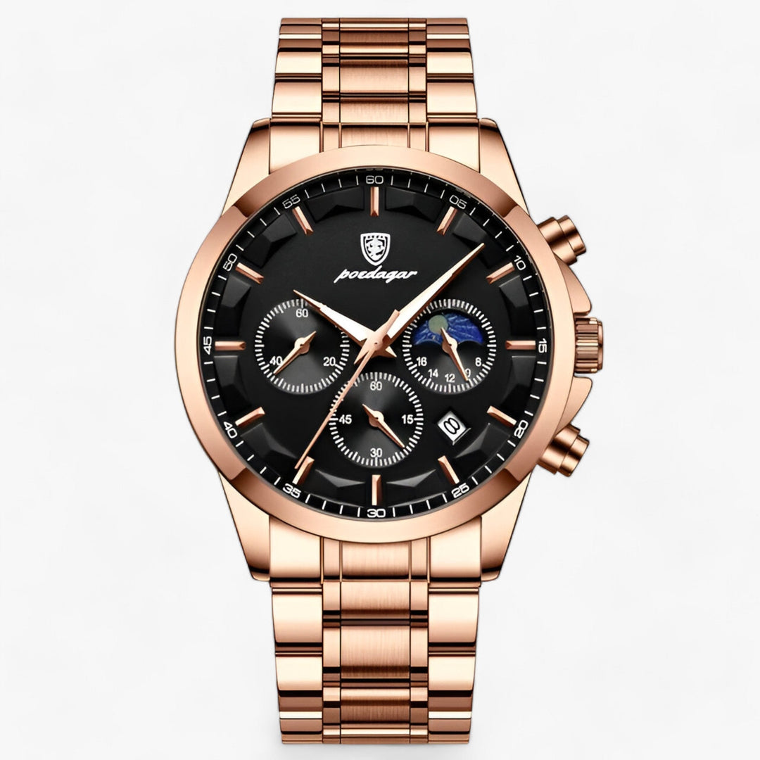 CALORA_ Ronde Horloge met RVS band