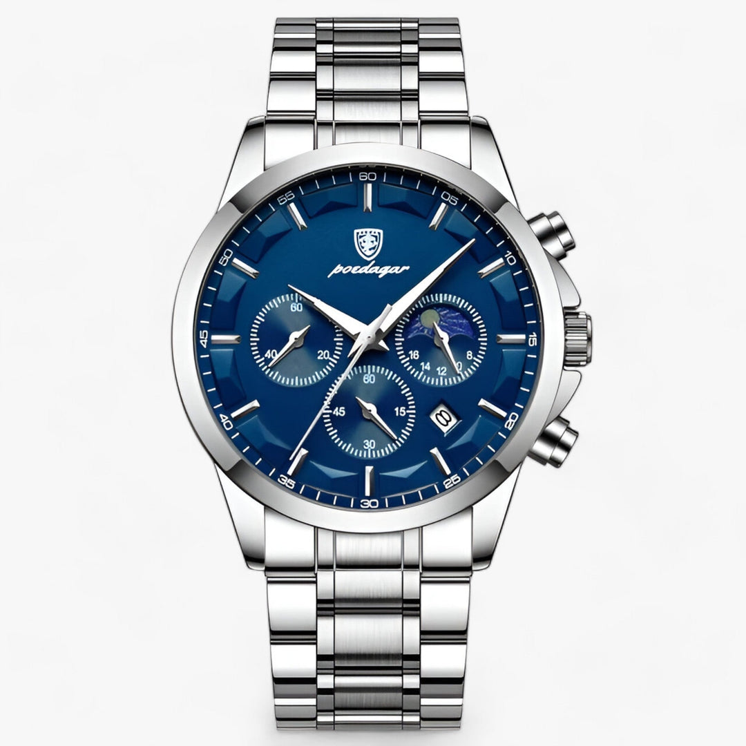 CALORA_ Ronde Horloge met RVS band