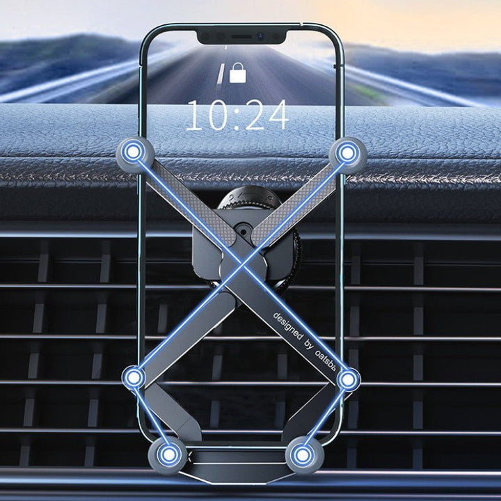 Roterende Auto Telefoonhouder-Elektronica/Gadgets-Calora-Ventilatie-Zilver-Calora