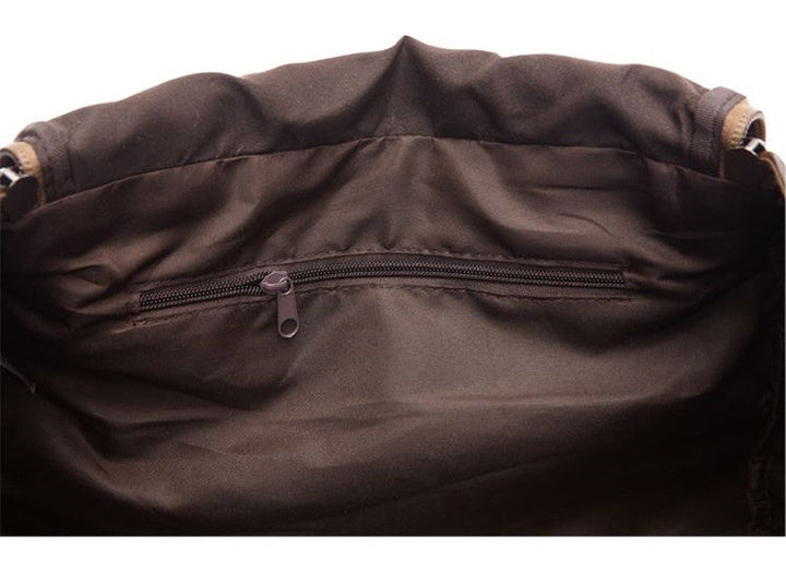 CALORA_ Ruim Canvas Reiszak met Rits en Schoenenvak - 11,8H x 9,8D x 20,9W