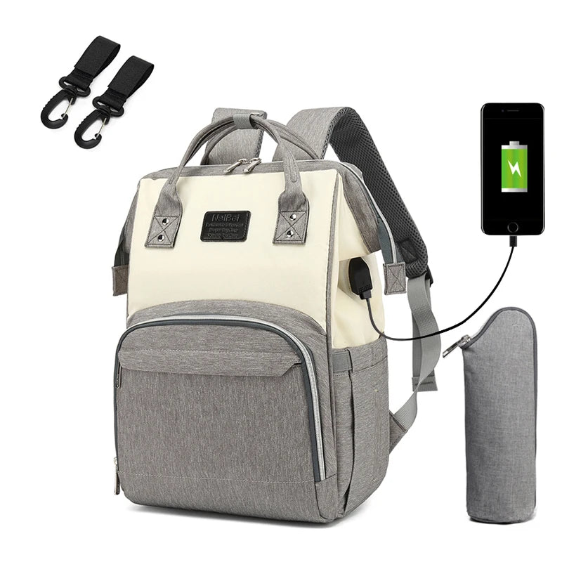 SafeTrips | Multifunctionele & Waterdichte Luier baby Reistas-Schoudertassen-Calora-Zwart-Calora