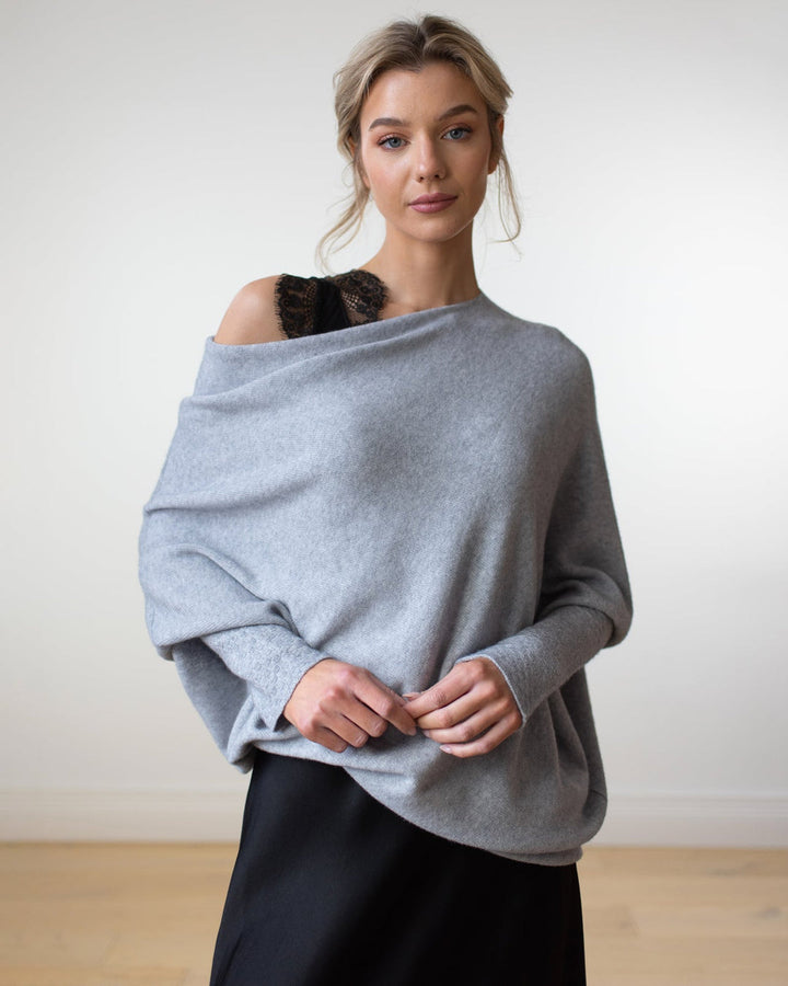 CALORA_ Saint Luré | Luxe trui Sweater met open hals
