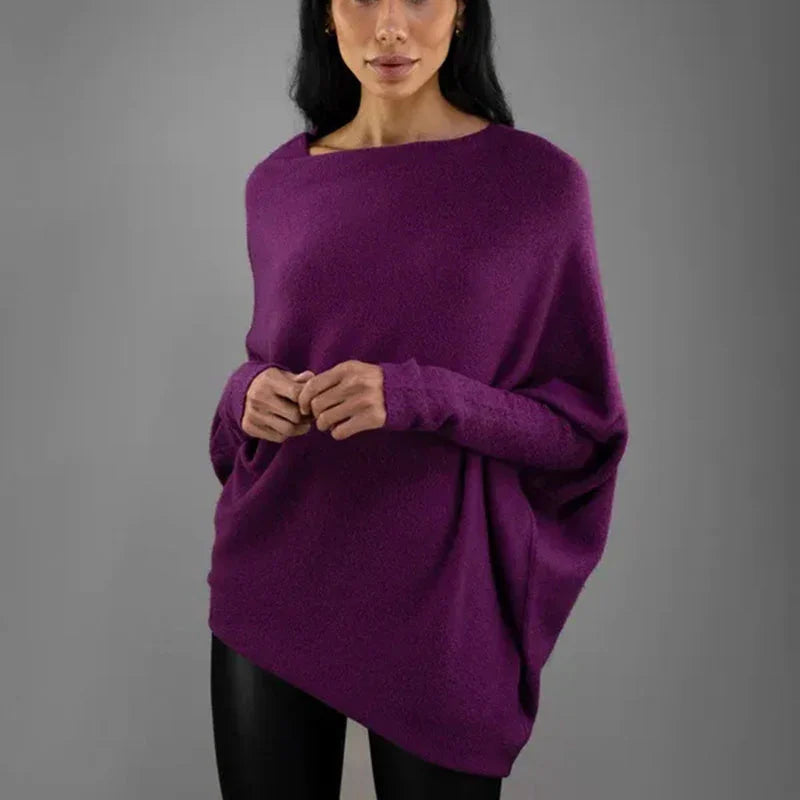 CALORA_ Saint Luré | Luxe trui Sweater met open hals