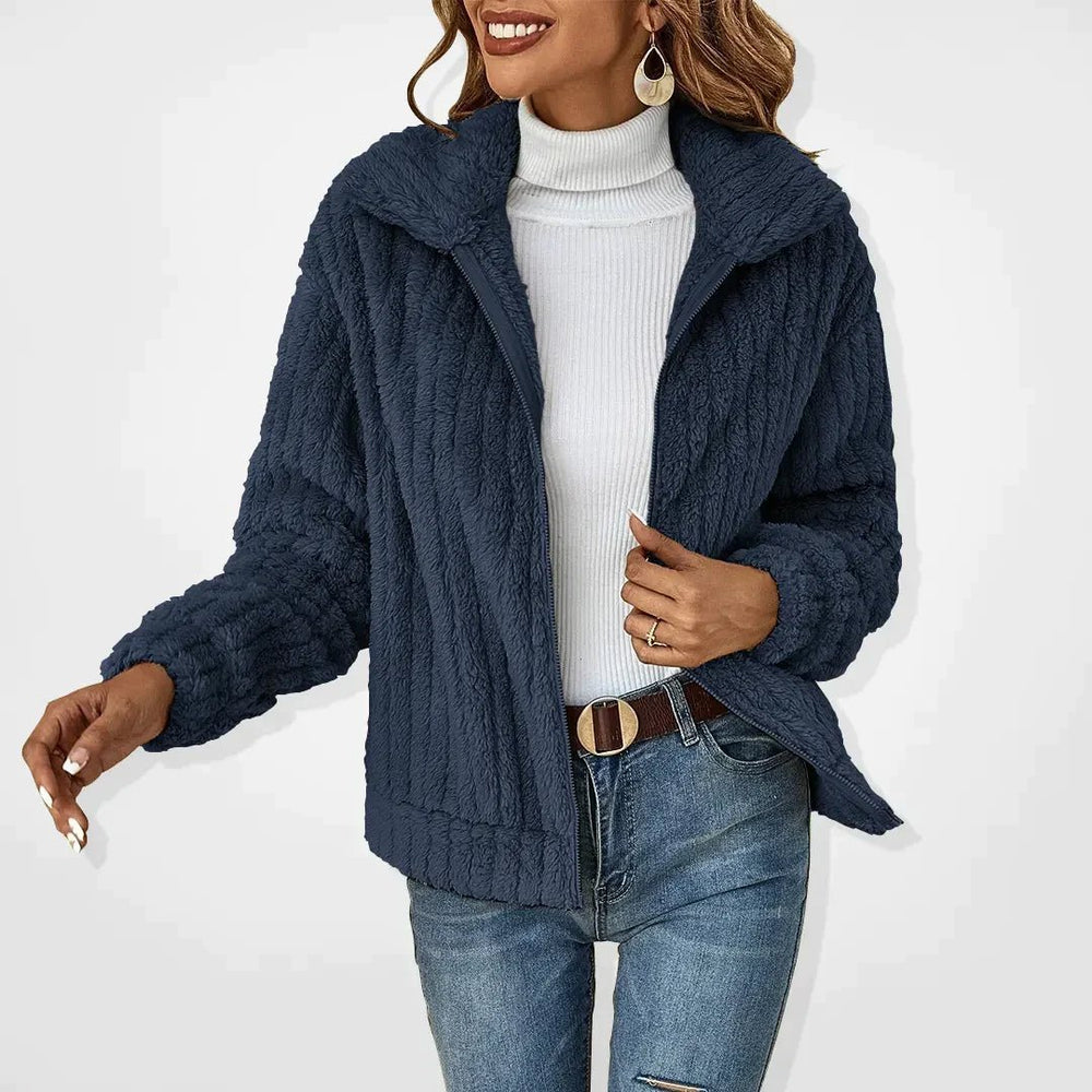 Salvia | Casual Cardigan Vest-Blazers & Vesten-Calora-Marine blauw-S-Calora