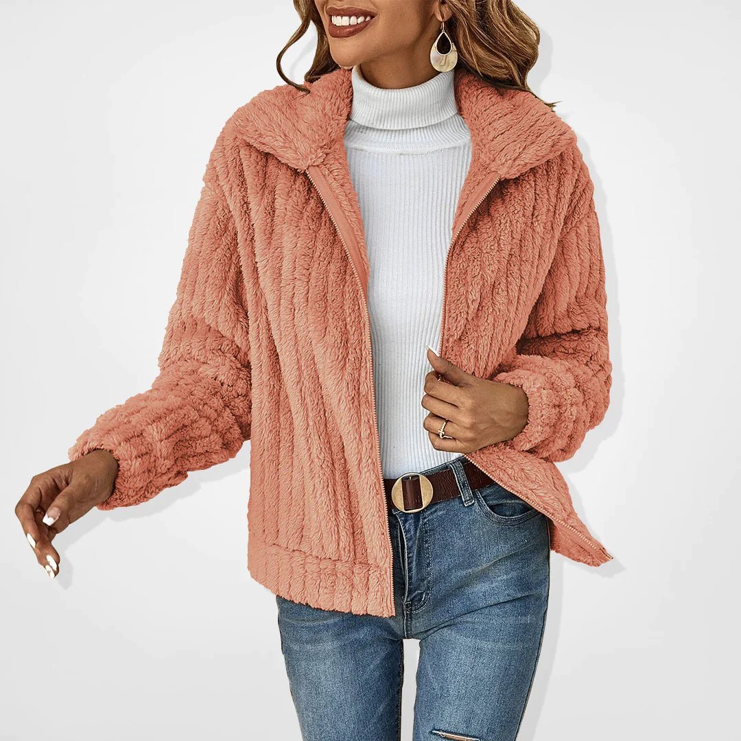 Salvia | Casual Cardigan Vest-Blazers & Vesten-Calora-Roze-S-Calora