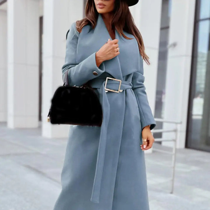 Samina | Dikke strakke chique dames winterjas-Zomer Jassen-Calora-Zwart-S-Calora