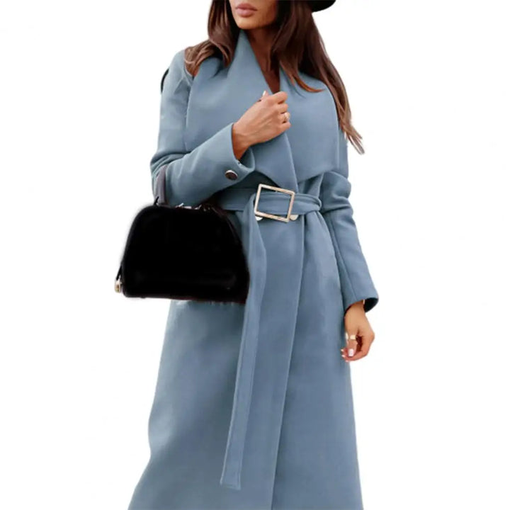 Samina | Dikke strakke chique dames winterjas-Zomer Jassen-Calora-Zwart-S-Calora