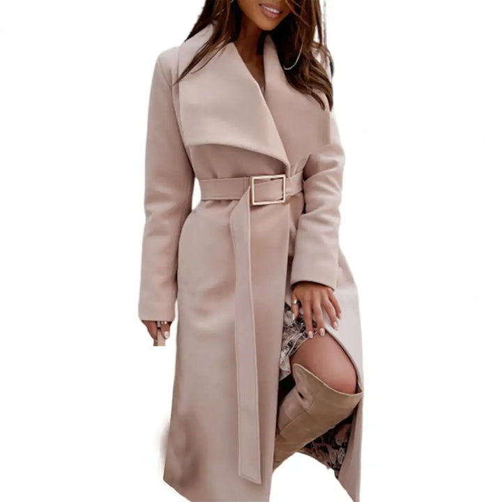 Samina | Dikke strakke chique dames winterjas-Zomer Jassen-Calora-Zwart-S-Calora