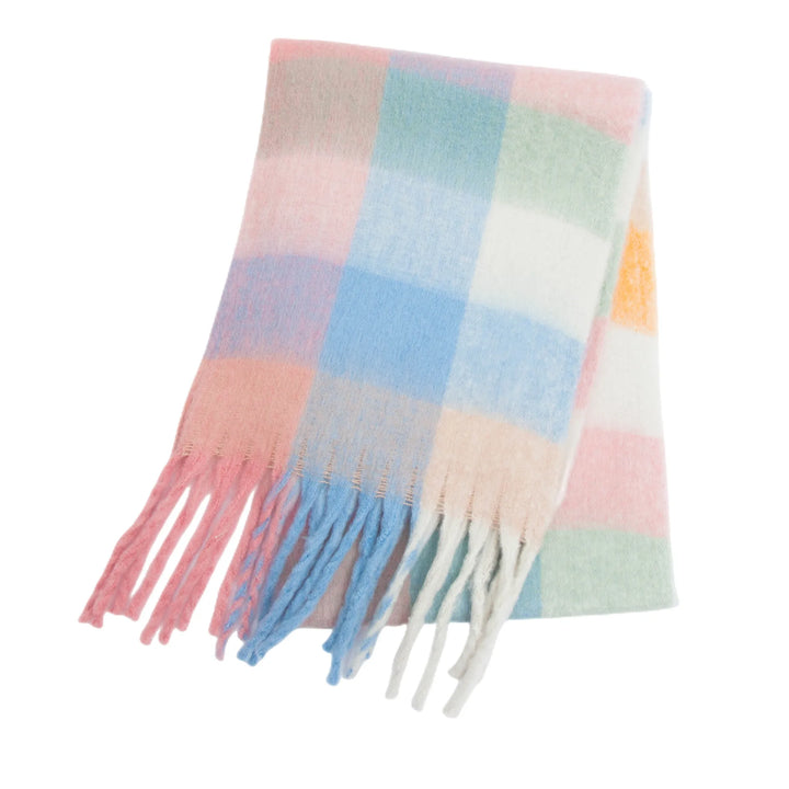 Scarvello | Dikke Warme Kasjmier Regenboog Sjaal-Handtassen-Calora-Regenboog-38x230cm-Calora