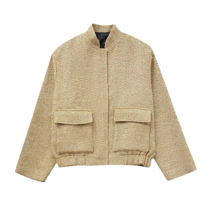 Sera | Chique Bomber Jas-Zomer Jassen-Calora-Goud-XS-Calora