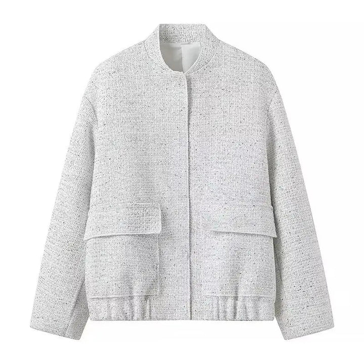 Sera | Chique Bomber Jas-Zomer Jassen-Calora-Zilver-XS-Calora