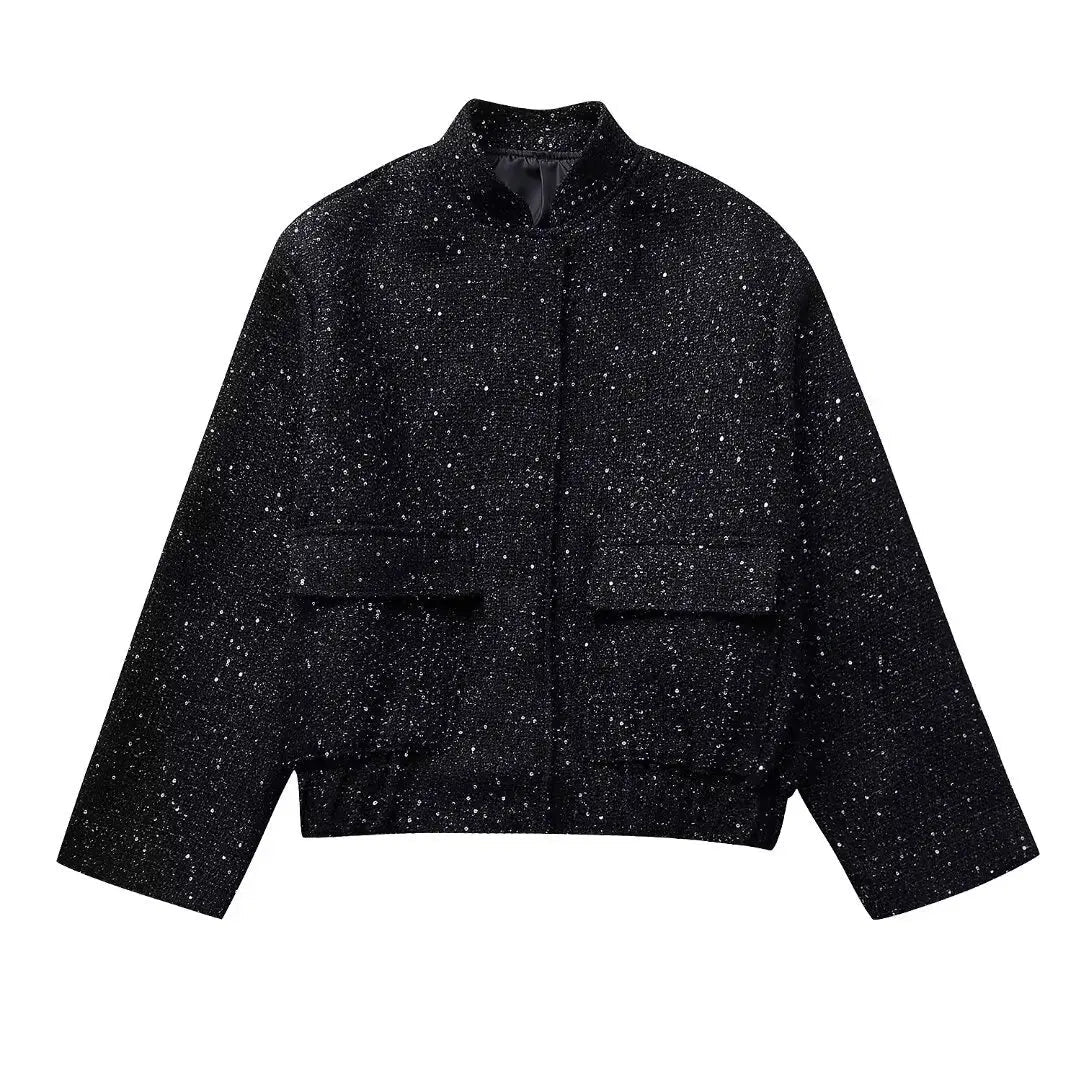 Sera | Chique Bomber Jas-Zomer Jassen-Calora-Zwart-XS-Calora