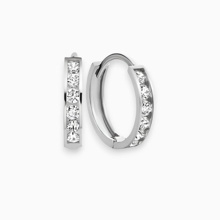 Serina | Tijdloze Betovering Oorbellen met diamant-Ringen-Calora-Zilver-Calora