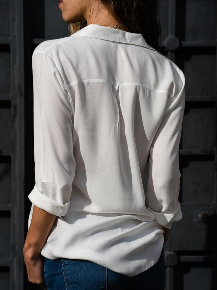 Servilia | Casual Overhemd-Overhemden-Calora-Lichtblauw-S-Calora
