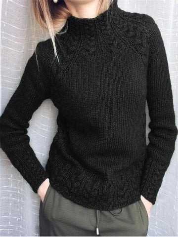 Sheona - mooie en comfortabele trui-Blazers & Vesten-Calora-Zwart-S-Calora