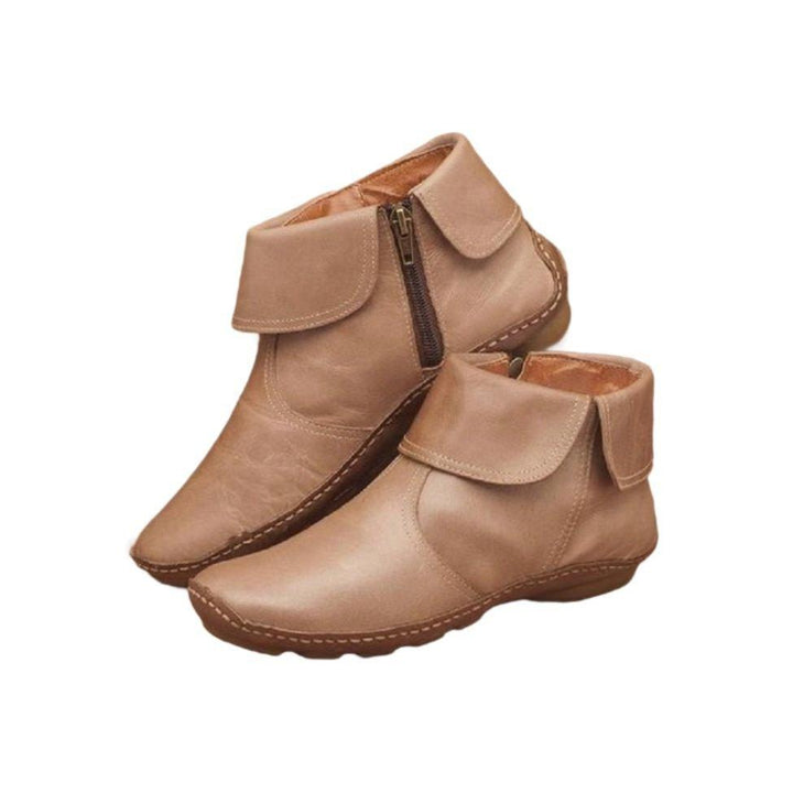 Silvina | Retro Anti-Slip Enkellaarzen-Laarzen-Calora-Zwart-35-Calora