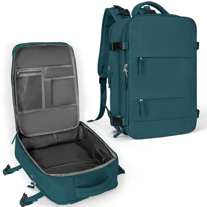 SkyReady - Ryanair Tas - Vliegtuig Goedgekeurd - 40 x 20 x 25 cm-Schoudertassen-Calora-Legergroen-Klein-Calora