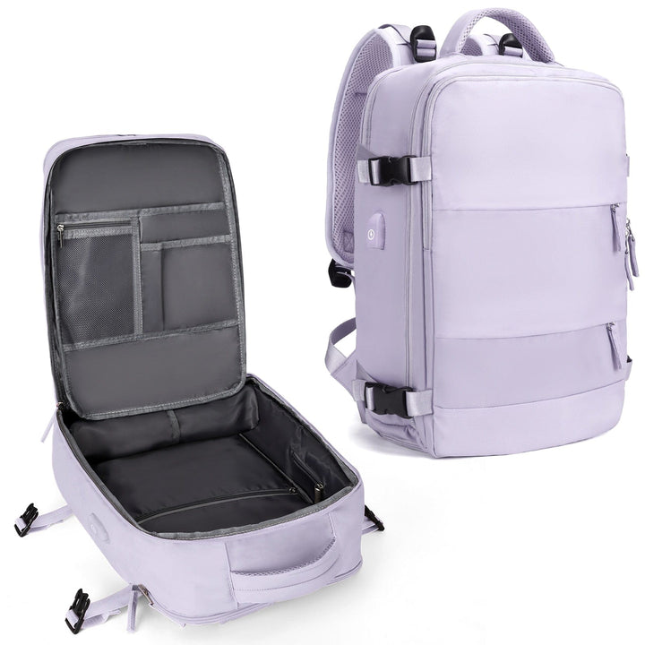 SkyReady - Ryanair Tas - Vliegtuig Goedgekeurd - 40 x 20 x 25 cm-Schoudertassen-Calora-Paars-Klein-Calora