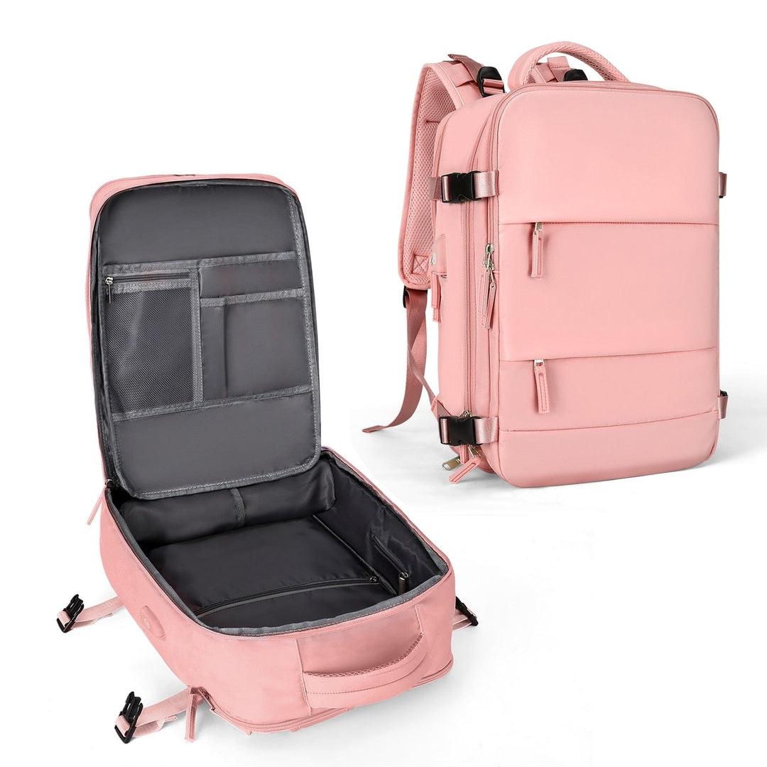 SkyReady - Ryanair Tas - Vliegtuig Goedgekeurd - 40 x 20 x 25 cm-Schoudertassen-Calora-Roze-Klein-Calora