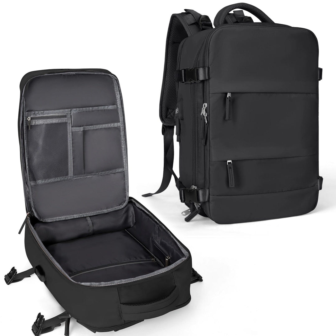 SkyReady - Ryanair Tas - Vliegtuig Goedgekeurd - 40 x 20 x 25 cm-Schoudertassen-Calora-Zwart-Klein-Calora