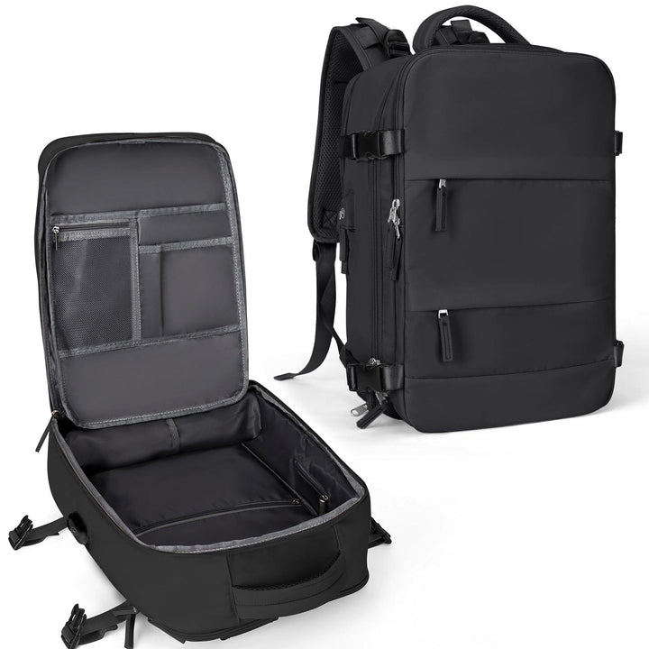 SkyReady - Ryanair Tas - Vliegtuig Goedgekeurd - 40 x 20 x 25 cm-Schoudertassen-Calora-Zwart-Klein-Calora