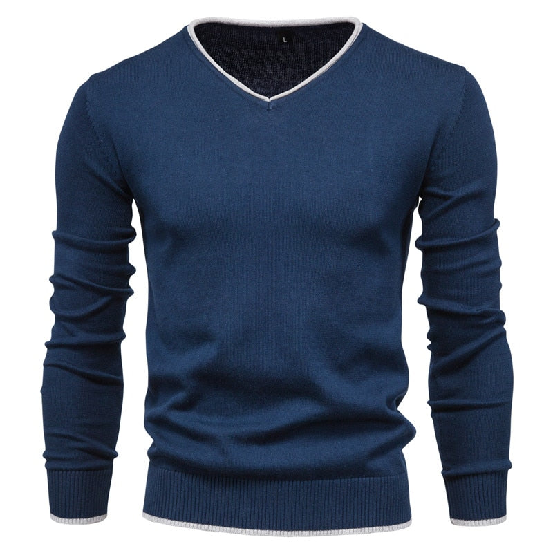 CALORA_ Slim Fit Sweater met V-Neck
