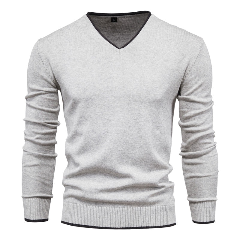 CALORA_ Slim Fit Sweater met V-Neck