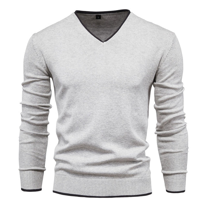CALORA_ Slim Fit Sweater met V-Neck