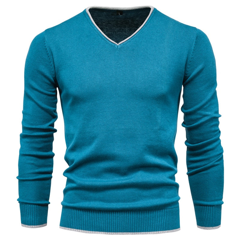 CALORA_ Slim Fit Sweater met V-Neck