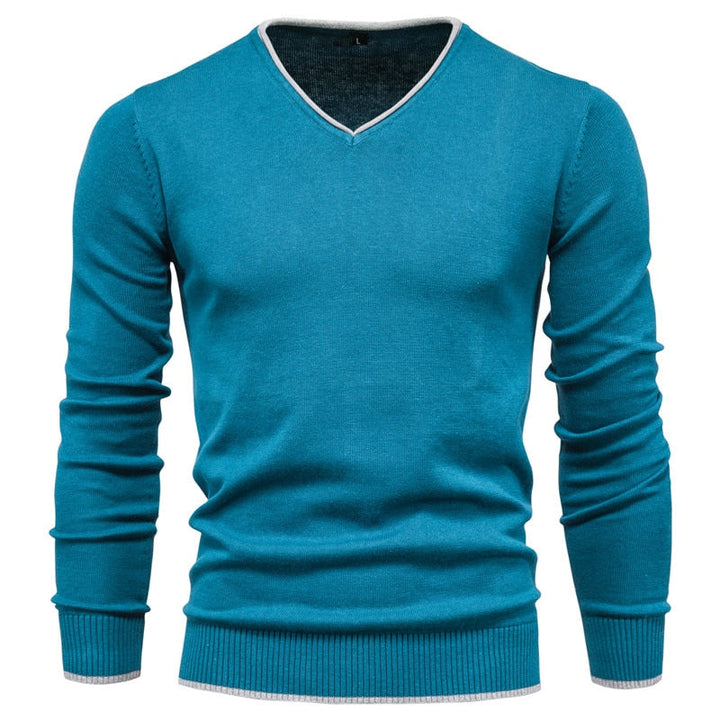CALORA_ Slim Fit Sweater met V-Neck