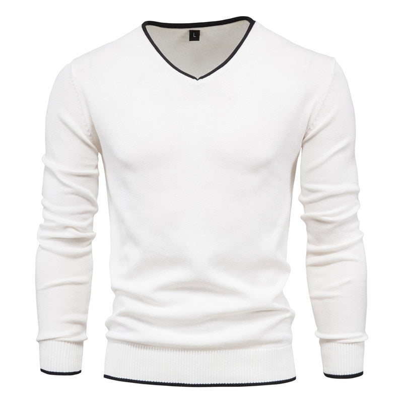 CALORA_ Slim Fit Sweater met V-Neck
