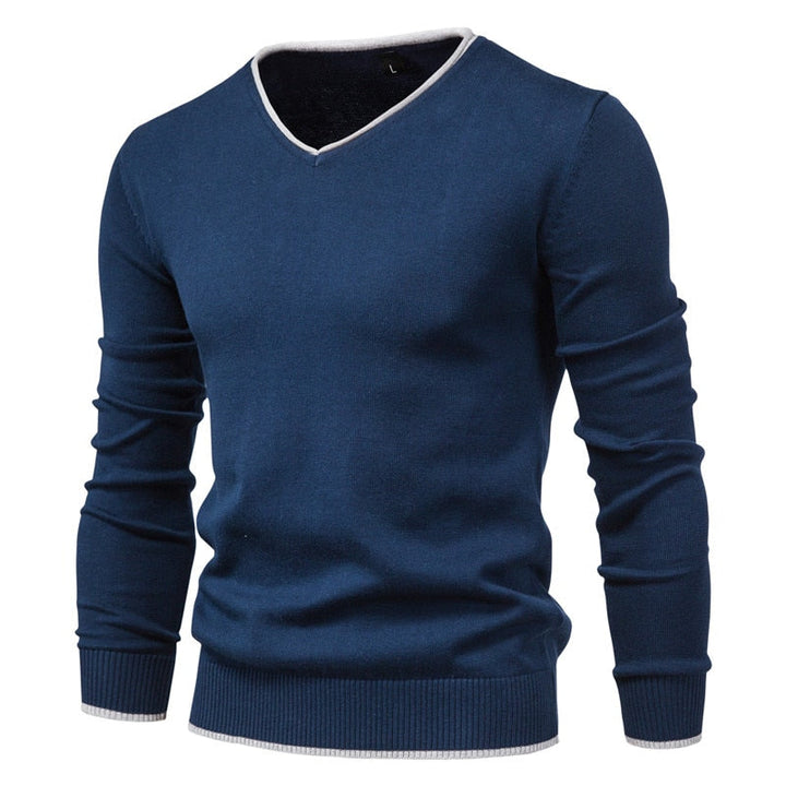 CALORA_ Slim Fit Sweater met V-Neck