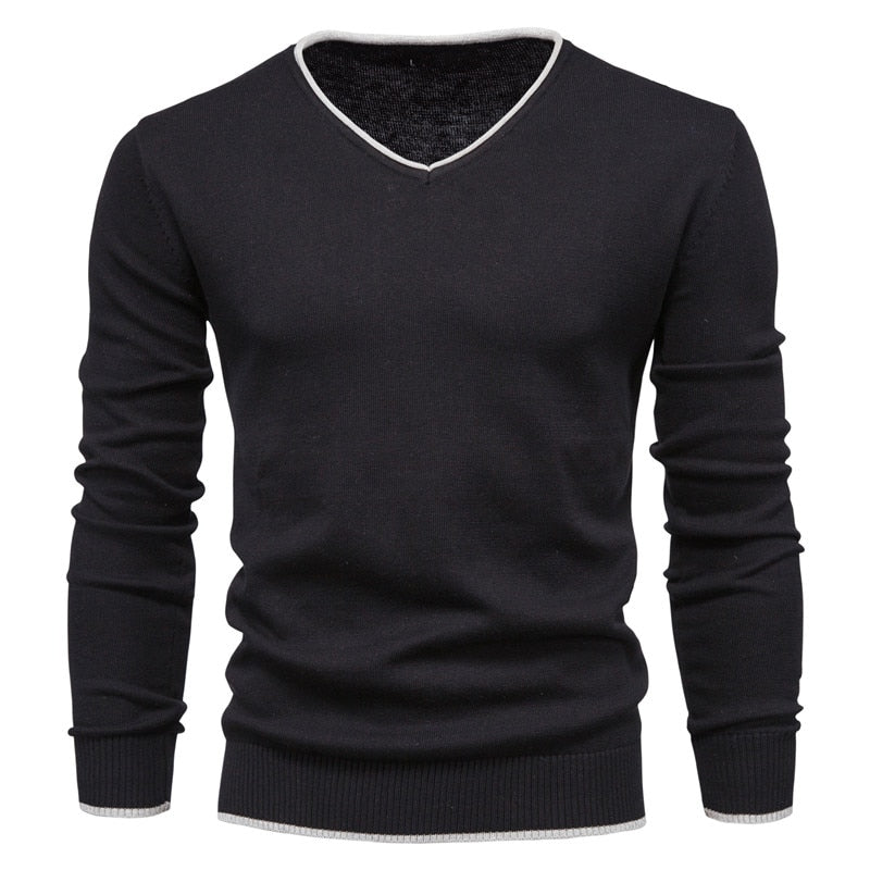 CALORA_ Slim Fit Sweater met V-Neck