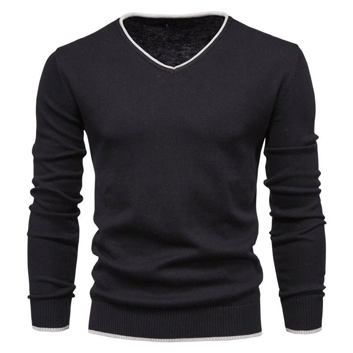 CALORA_ Slim Fit Sweater met V-Neck