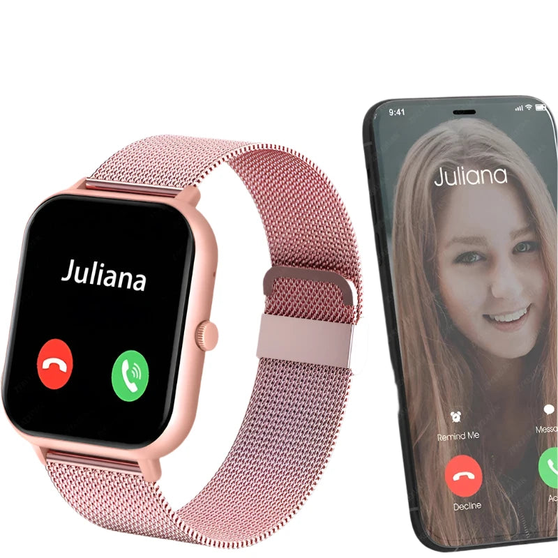 SmartBit | Bluetooth Smartwatch met Hartslag- en Bloedzuurstofmeting-Elektronica/Gadgets-Calora-Zwart-Calora