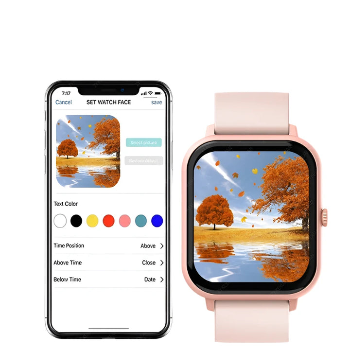 SmartBit | Bluetooth Smartwatch met Hartslag- en Bloedzuurstofmeting-Elektronica/Gadgets-Calora-Zwart-Calora