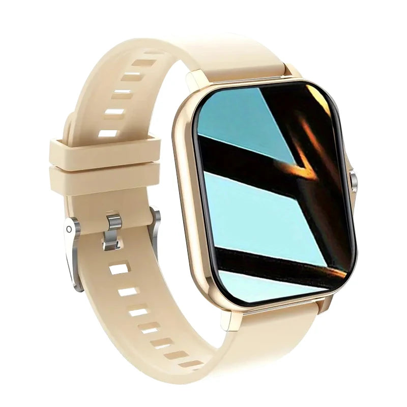 SmartPulse | Draadloze Smartwatch met Sportmodi-Horloges-Calora-Goud-Calora