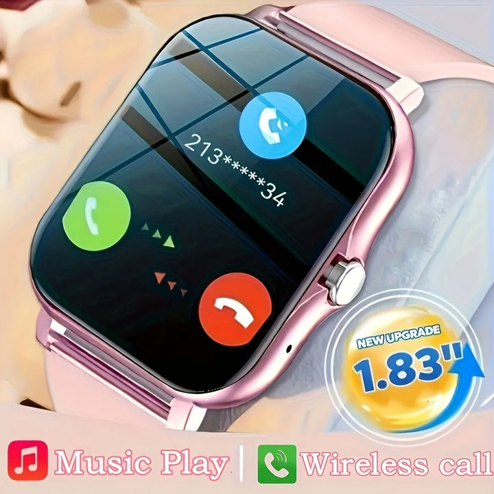 SmartPulse | Draadloze Smartwatch met Sportmodi-Horloges-Calora-Zwart-Calora