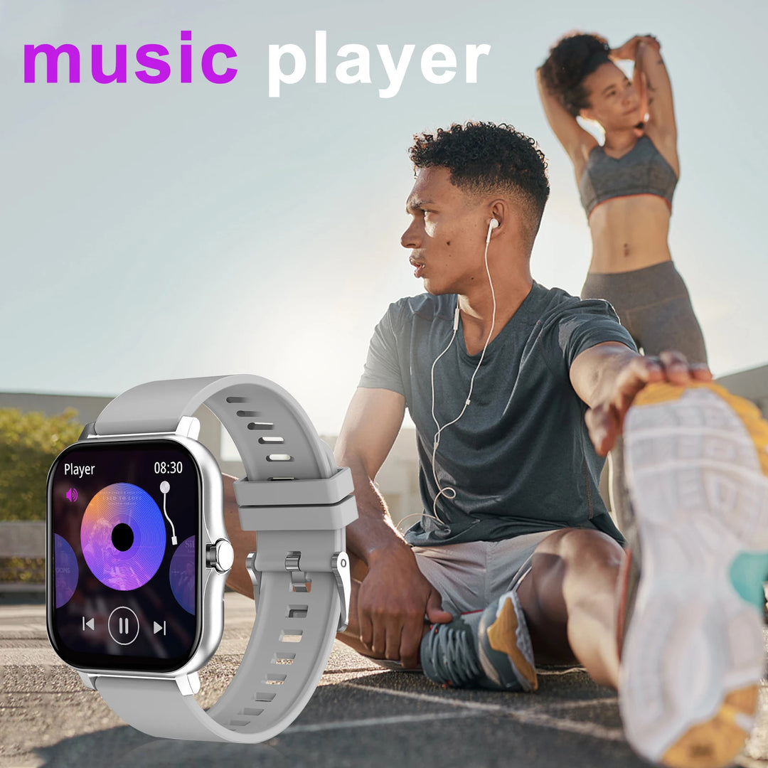 SmartPulse | Draadloze Smartwatch met Sportmodi-Horloges-Calora-Zwart-Calora