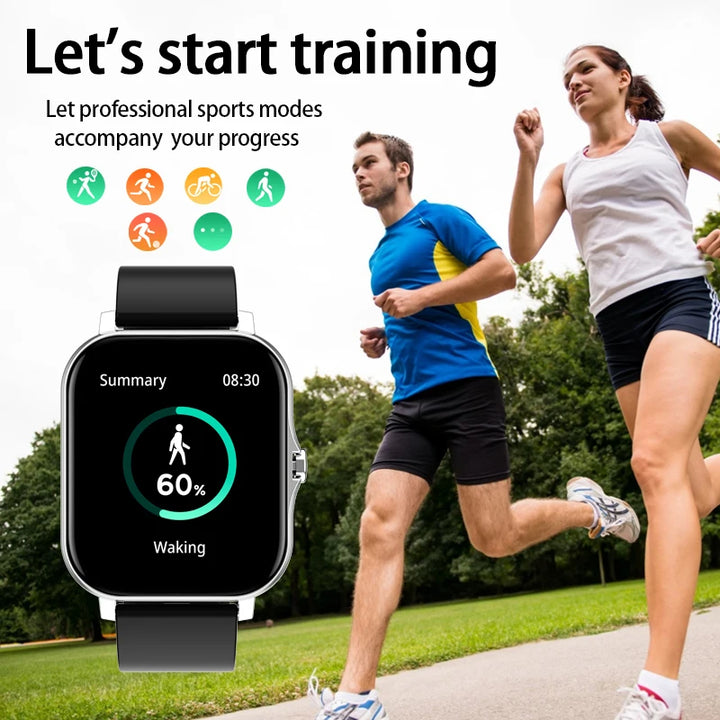SmartPulse | Draadloze Smartwatch met Sportmodi-Horloges-Calora-Zwart-Calora
