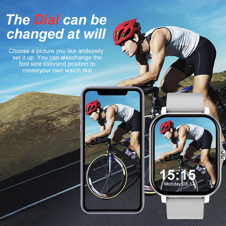 SmartPulse | Draadloze Smartwatch met Sportmodi-Horloges-Calora-Zwart-Calora