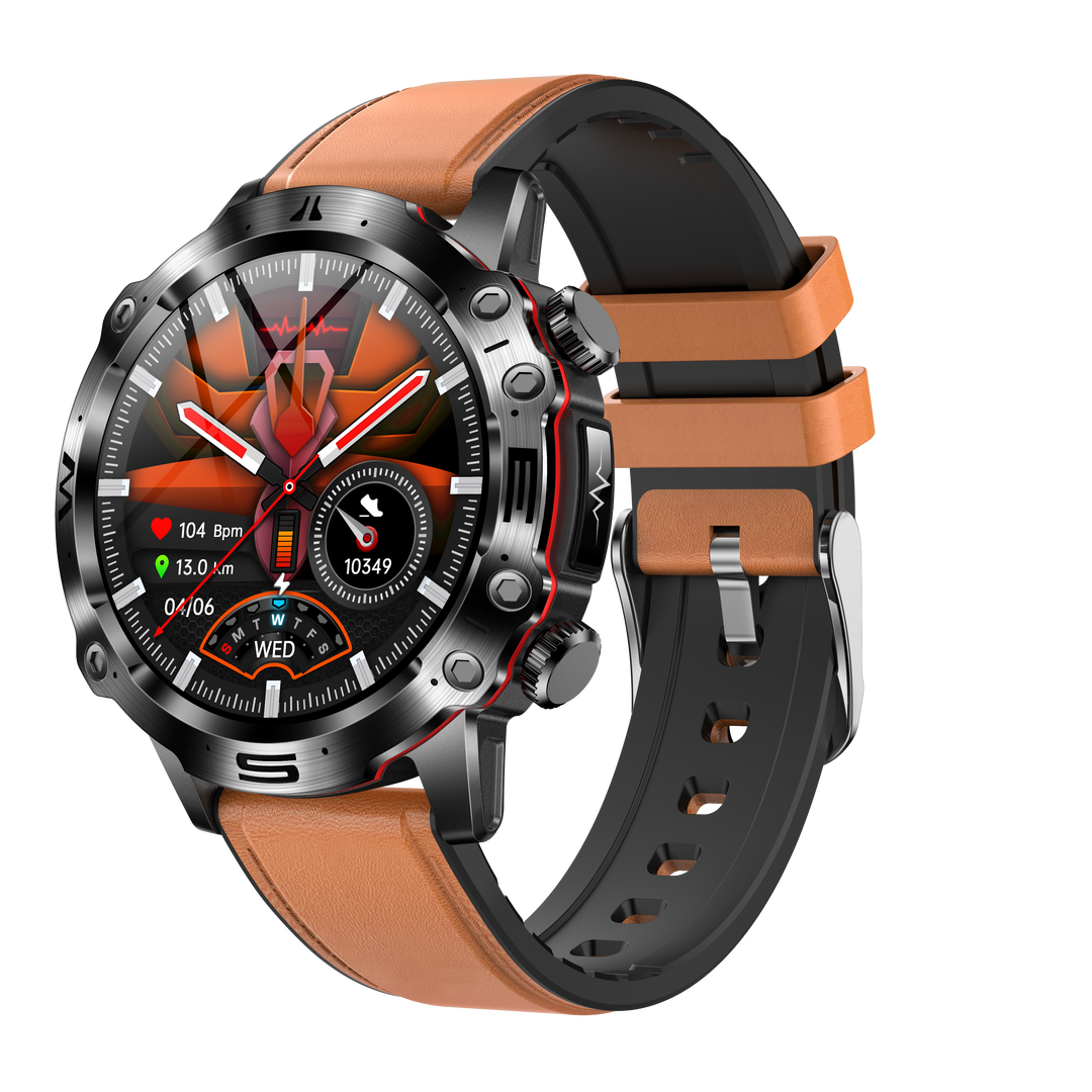 CALORA_ Smartpulse ECG Bloedsuiker Bloeddruk Sporthorloge voor Gezondheid