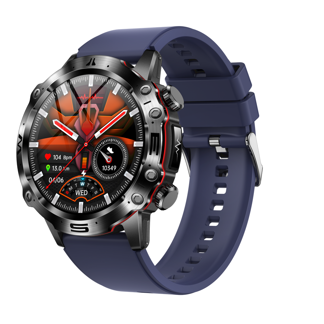 CALORA_ Smartpulse ECG Bloedsuiker Bloeddruk Sporthorloge voor Gezondheid