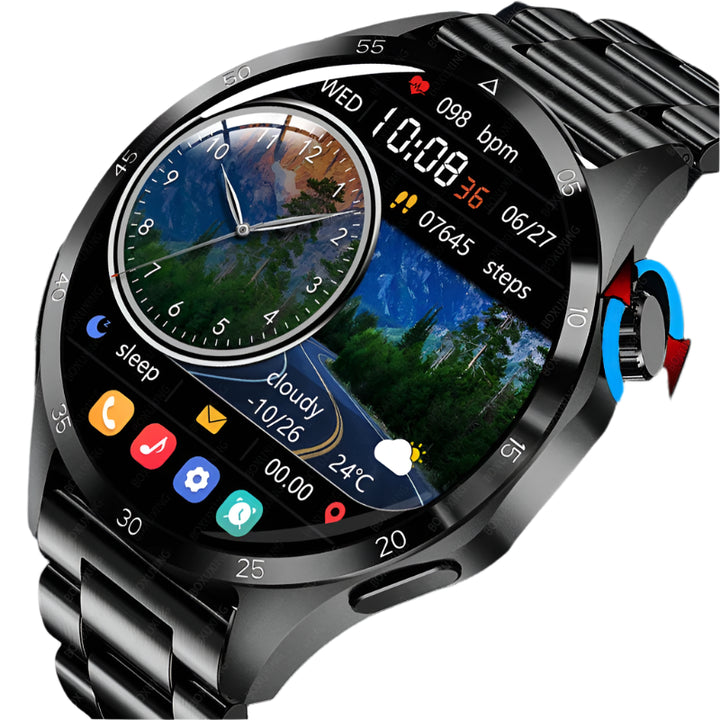 SmartPulse | Multifunctionele GPS Fitness Smartwatch-Elektronica/Gadgets-Calora-Zwart-Calora